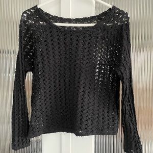 American apparel lace knit sweater